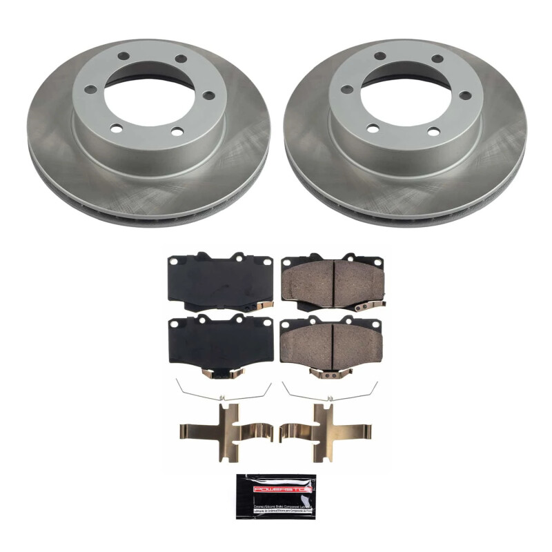 PowerStop SC1233 - Power Stop 95-04 Toyota Tacoma Front Semi-Coated Rotor Kit