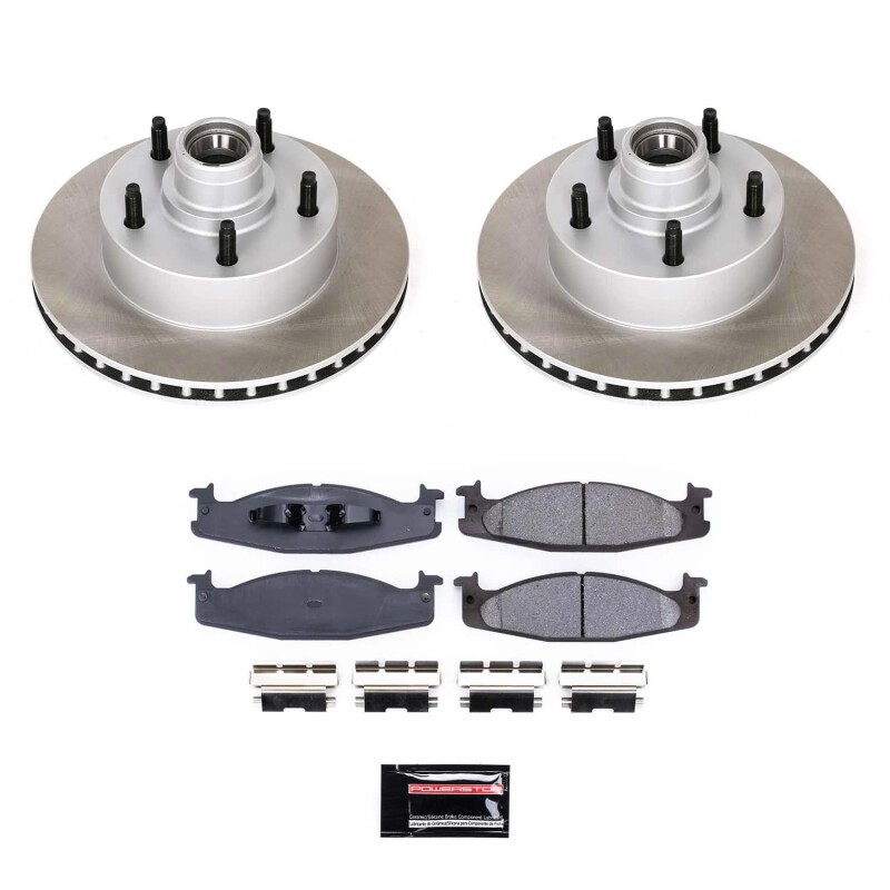 PowerStop SC1831 - Power Stop 94-96 Ford F-150 Front Semi-Coated Rotor Kit