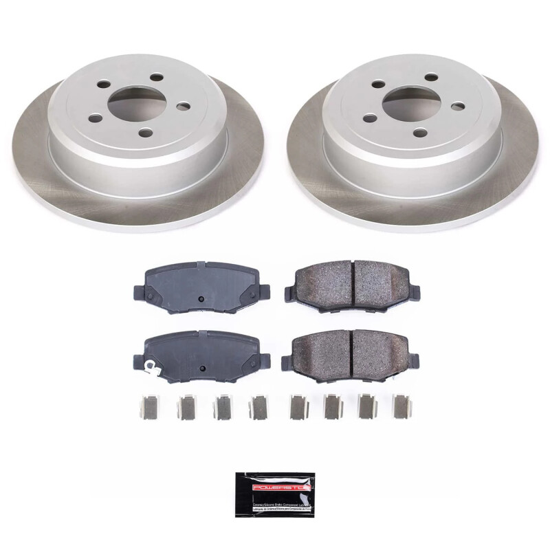 PowerStop SC3046 - Power Stop 08-12 Jeep Liberty Rear Semi-Coated Rotor Kit