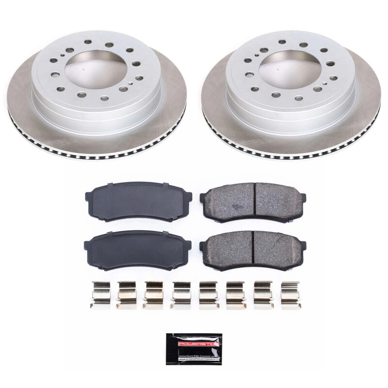 PowerStop SC2405 - Power Stop 01-07 Toyota Sequoia Rear Semi-Coated Rotor Kit