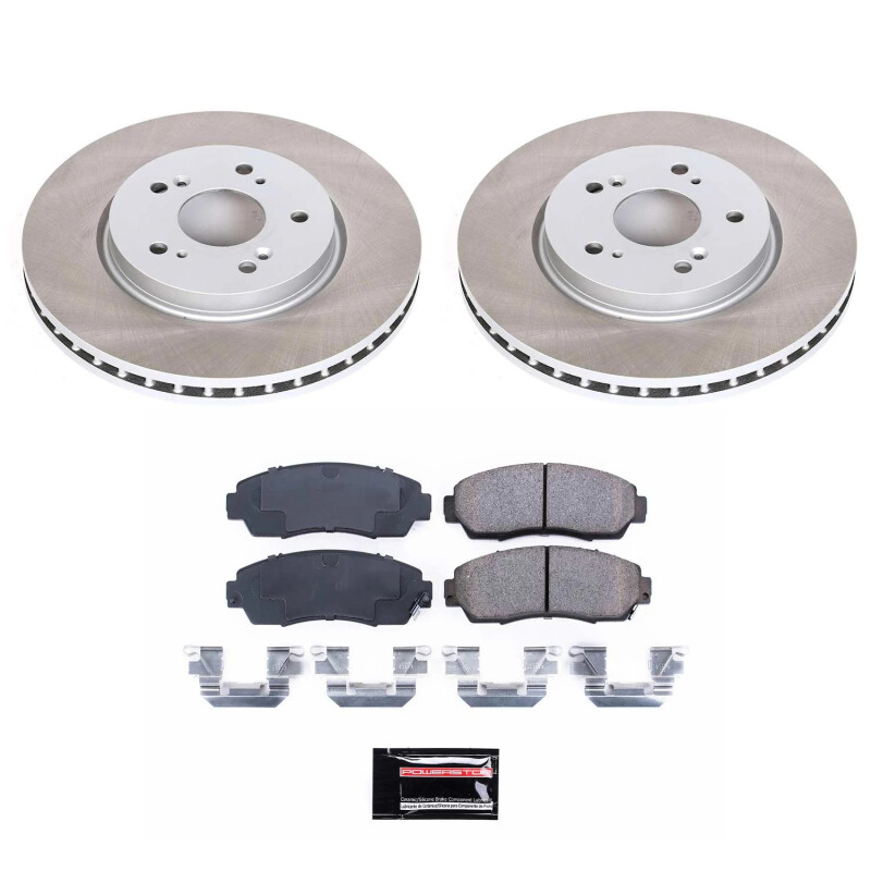 PowerStop SC228 - Power Stop 2012 Honda Crosstour Front Semi-Coated Rotor Kit PowerStop SC228 - Power Stop 2012 Honda Crosstour Front Semi-Coated Rotor Kit