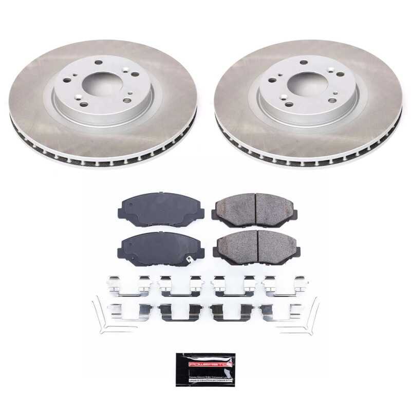 PowerStop SC3055 - Power Stop 12-15 Honda Civic Front Semi-Coated Rotor Kit
