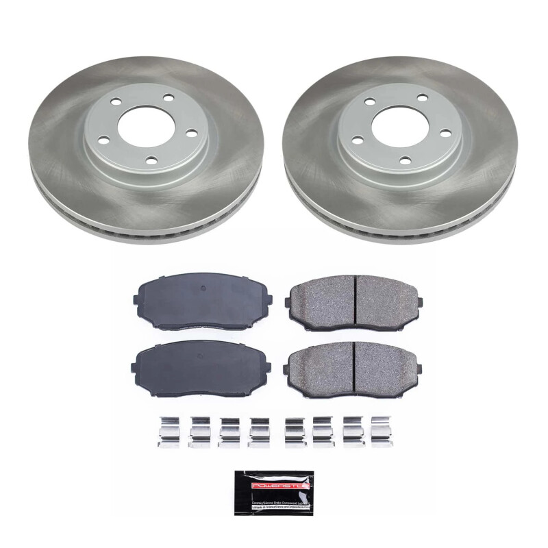 PowerStop SC3071 - Power Stop 07-08 Lincoln MKX Front Semi-Coated Rotor Kit