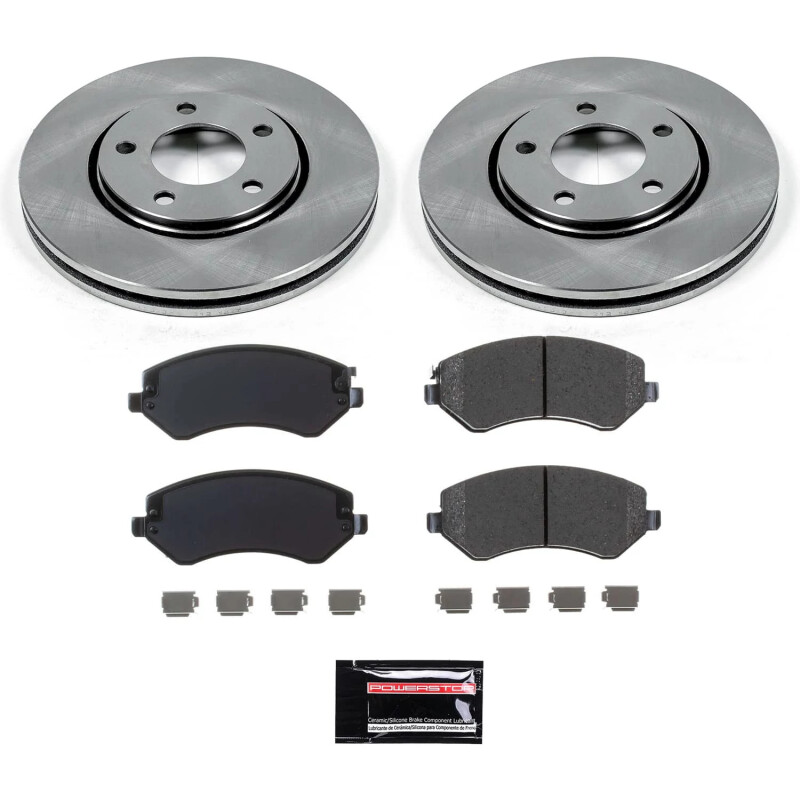 PowerStop SC5244 - Power Stop 01-06 Dodge Grand Caravan Front Semi-Coated Rotor Kit