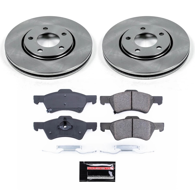 PowerStop SC5246 - Power Stop 03-04 Dodge Caravan Front Semi-Coated Rotor Kit