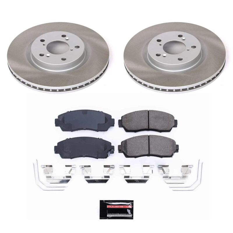 PowerStop SC5857 - Power Stop 11-14 Honda Odyssey Front Semi-Coated Rotor Kit PowerStop SC5857 - Power Stop 11-14 Honda Odyssey Front Semi-Coated Rotor Kit