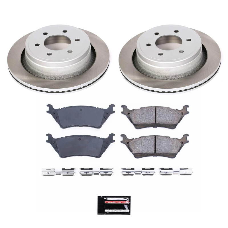 PowerStop SC6271 - Power Stop 12-18 Ford F-150 Rear Semi-Coated Rotor Kit