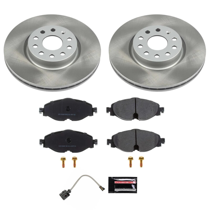 PowerStop SC7082 - Power Stop 22-24 Volkswagen Taos Front Semi-Coated Rotor Kit