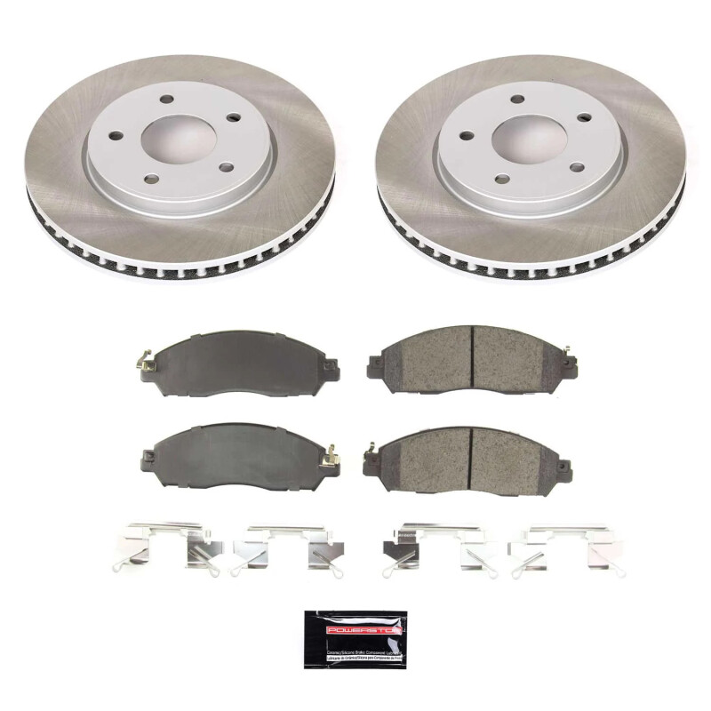 PowerStop SC8275 - Power Stop 18-24 Nissan LEAF Front Semi-Coated Rotor Kit