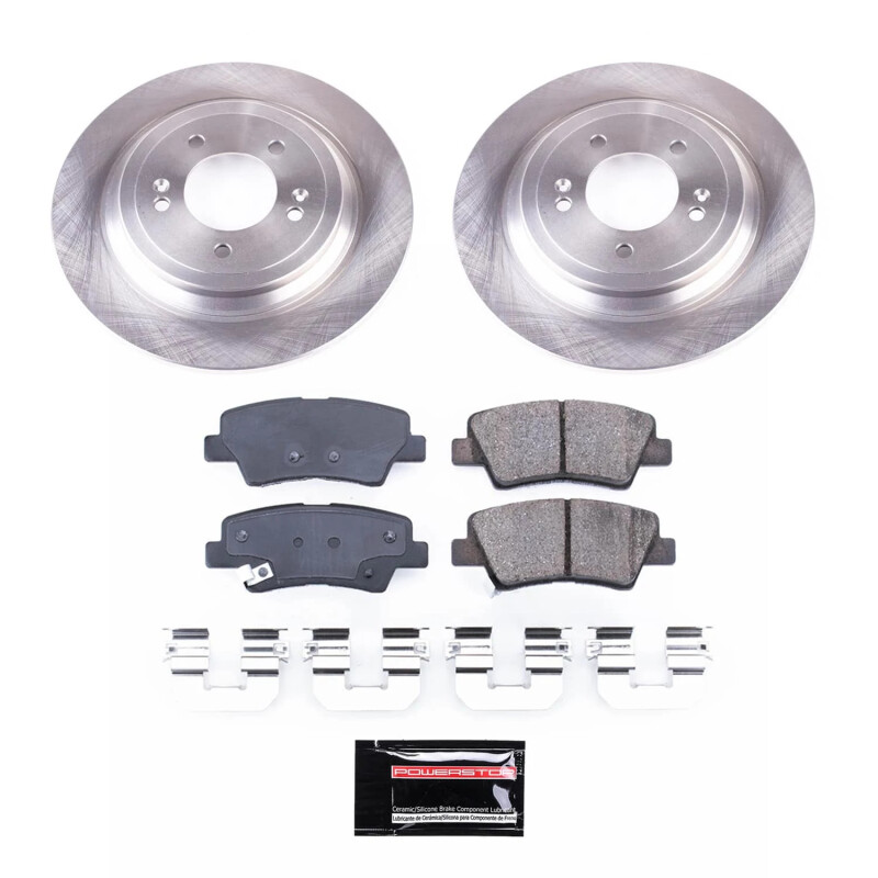 PowerStop SC8016 - Power Stop 17-22 Kia Sportage Rear Semi-Coated Rotor Kit