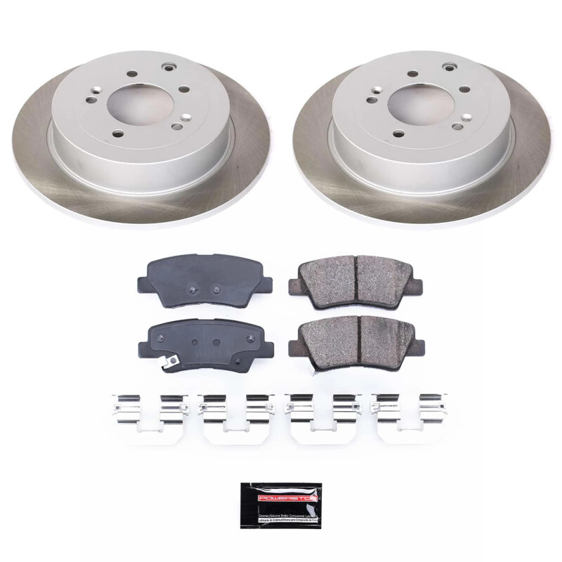 PowerStop SC7729 - Power Stop 17-22 Kia Sportage Rear Semi-Coated Rotor Kit