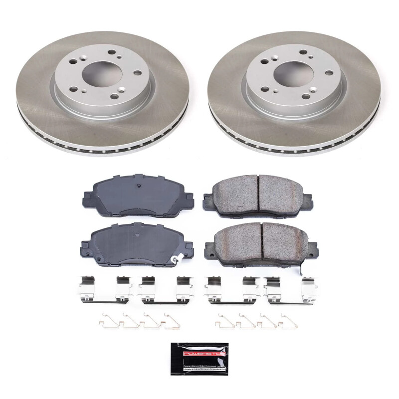 PowerStop SC7345 - Power Stop 16-17 Honda Accord Front Semi-Coated Rotor Kit