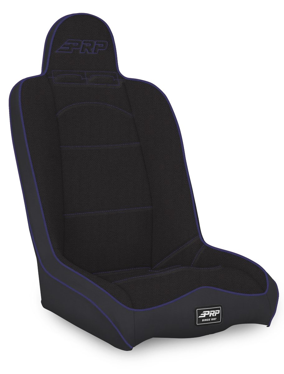 PRP Seats A140110-50-M - Daily Driver High Back Suspension Seat Black and Purple Tweed