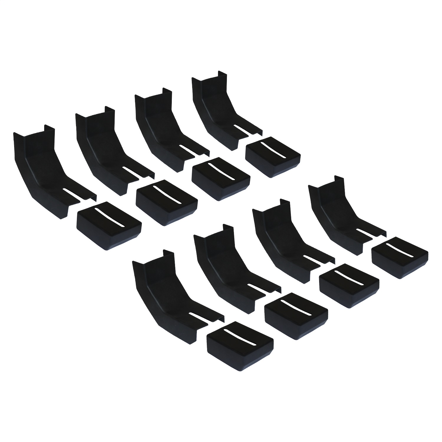 Raptor RB-BKC8 - Bracket Cover; 8 pc; Black; Thermoplastic Rubber;