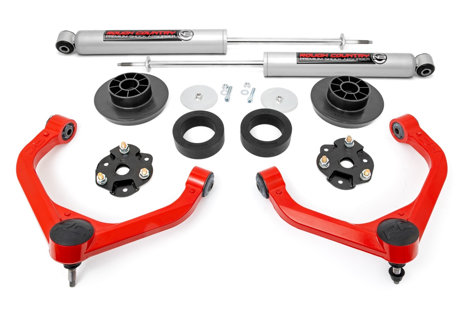 Rough Country 31430RED - 3.5 Inch Lift Kit - Ram 1500 2WD/4WD (2019-2025)