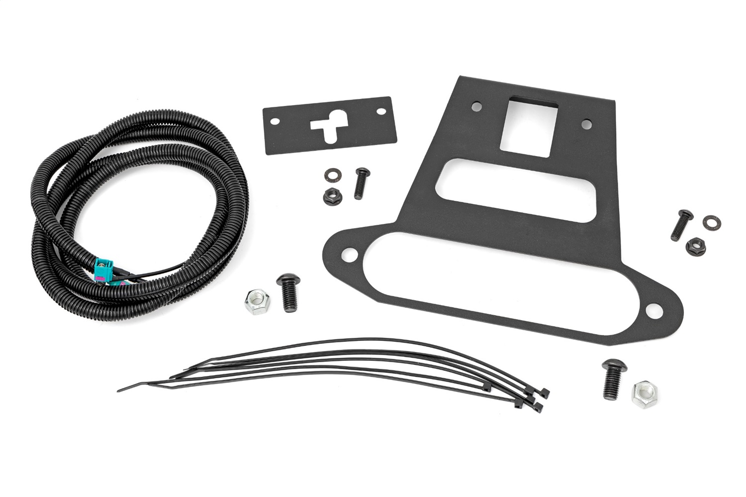 Rough Country 51138 - Front Camera Relocation Bracket - Ford Bronco 4WD (2021-2024) Rough Country 51138 - Front Camera Relocation Bracket - Ford Bronco 4WD (2021-2024)