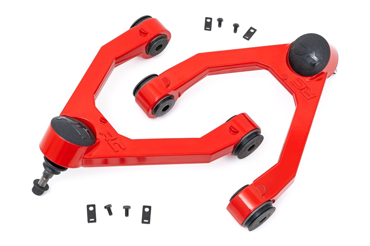 Rough Country 7546RED - Red Forged Upper Control Arms - 2-3 Inch Lift - Chevy C1500/K1500 Truck & SUV (88-99)
