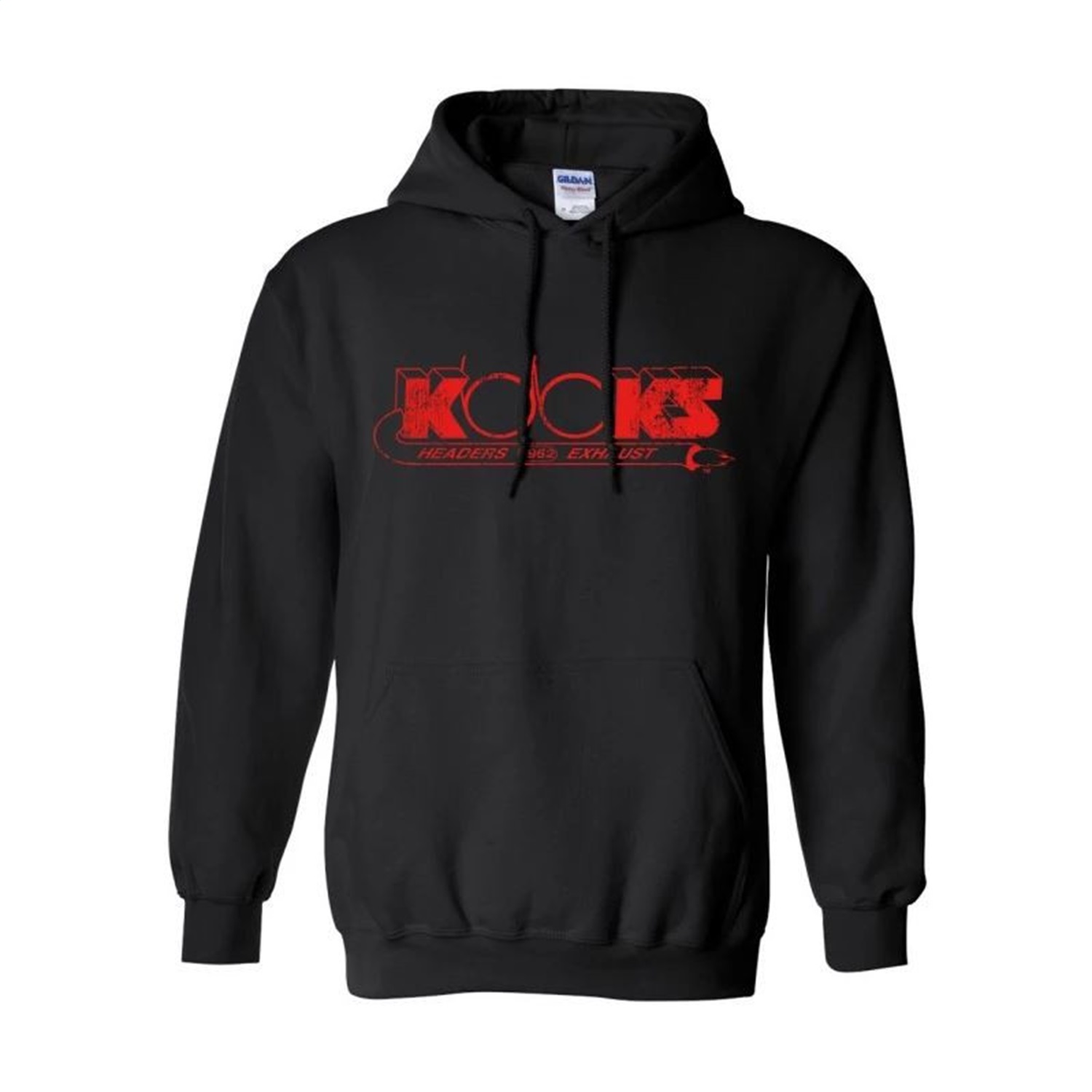 Kooks HS-100603-00 - American Flag Exhaust Pullover Hoodie Black - Small