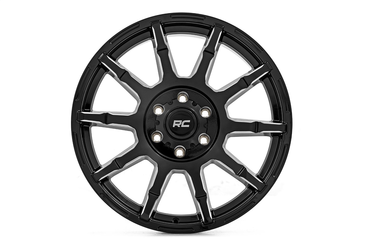 Rough Country 83170912 - 83 Series Wheel - One-Piece - Gloss Black - 17x9 - 6x5.5 - +0mm