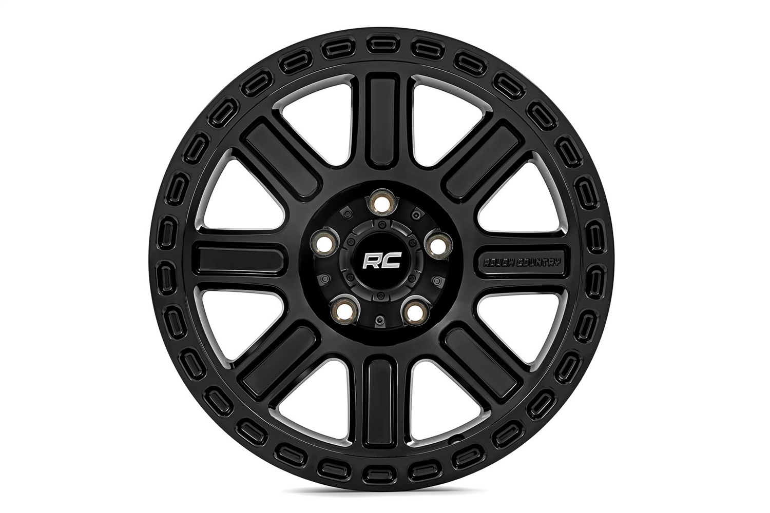 Rough Country 84180913 - 84 Series Wheel - Gloss Black - 18x8.5 - 5x4.5 - +0mm