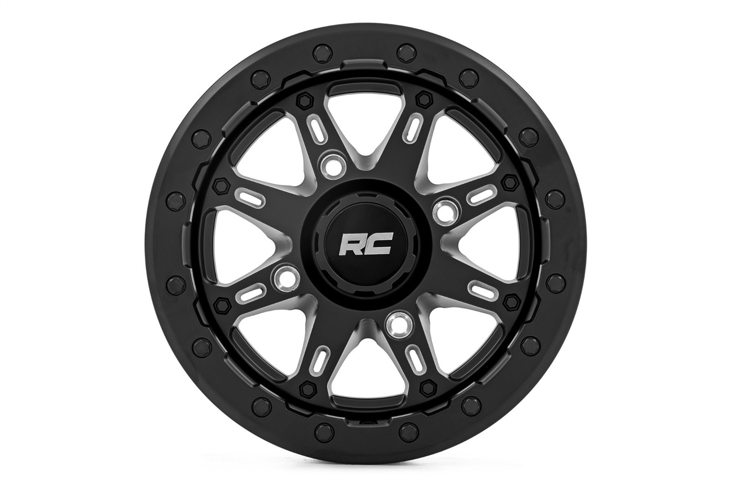 Rough Country 94140730 - 94 Series Wheel - UTV - Matte Black - 14x7 - 4x156 - +10mm