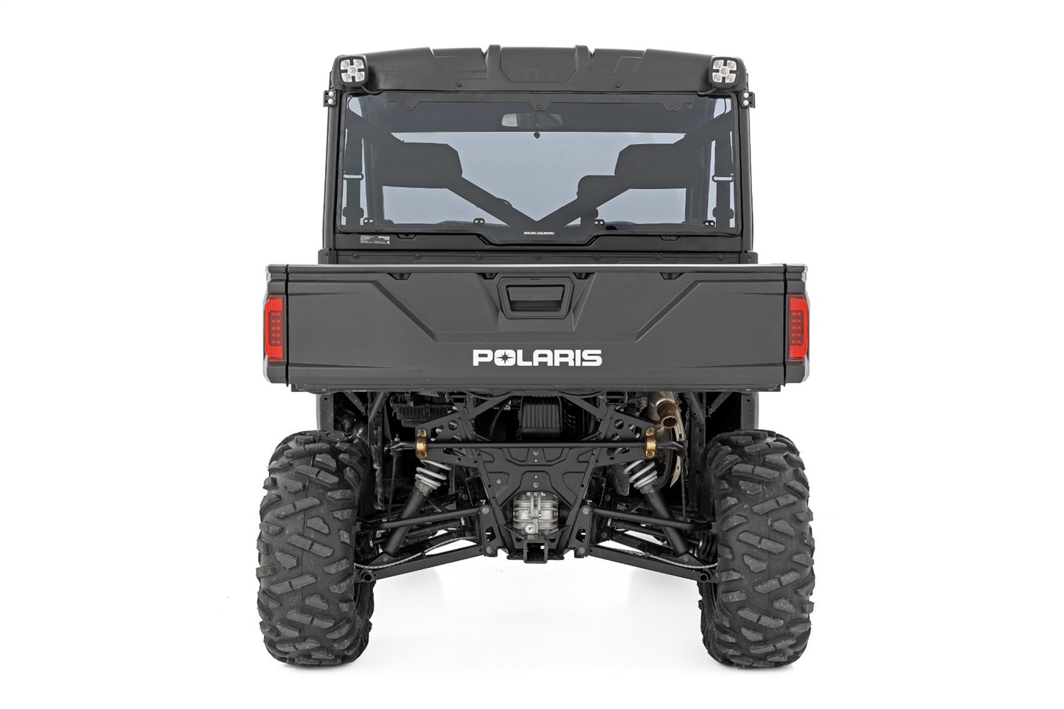 Rough Country 98432032 - Tinted Rear Panel - Scratch Resistant - Polaris Ranger Crew XP 1000