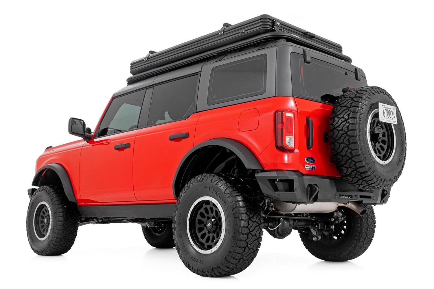 Rough Country 99077 - Hard Shell Roof Top Tent - Low-Profile Aluminum Shell - Rack Mount Rough Country 99077 - Hard Shell Roof Top Tent - Low-Profile Aluminum Shell - Rack Mount