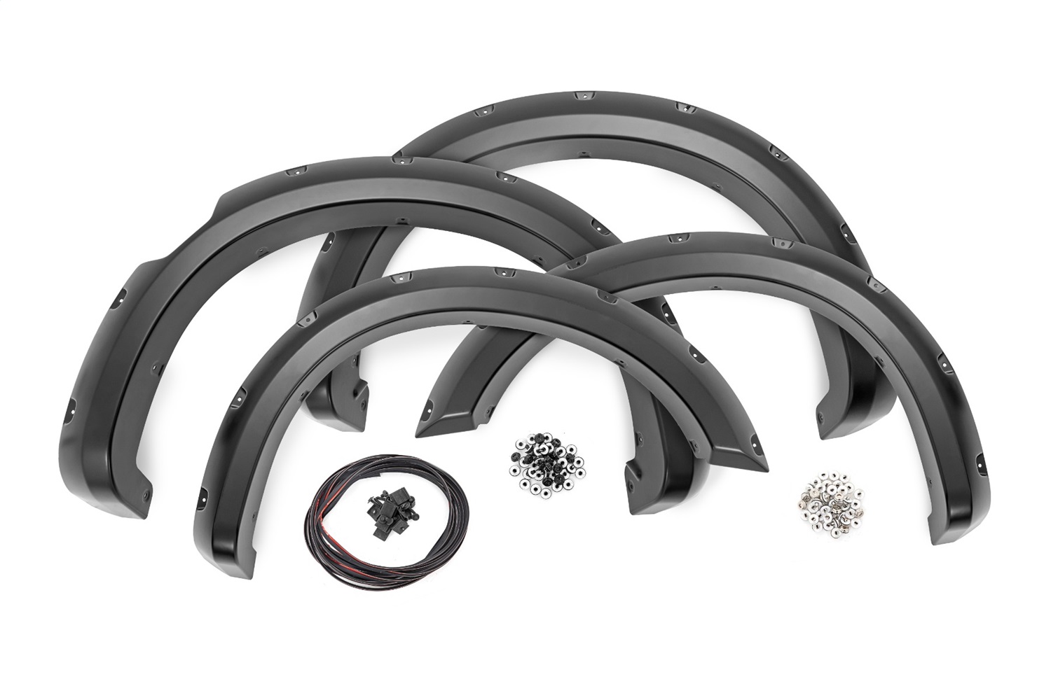 Rough Country F-N101705A-QAK - Pocket Fender Flares - Crew - QAK Glacier White - W/O Emblem - Nissan Titan (17-24)