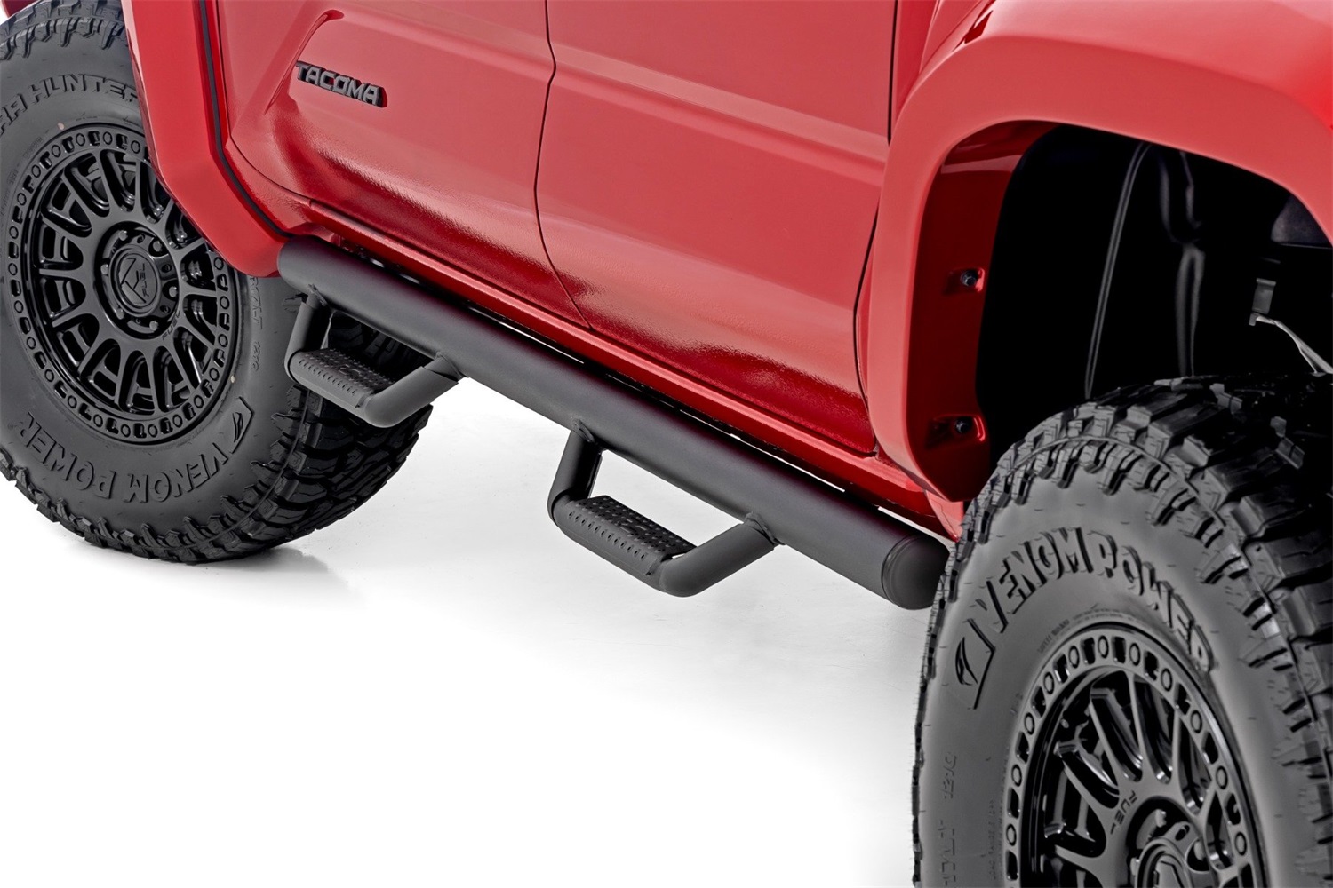 Rough Country RCT2480CC - Nerf Steps - Cab Length - Double Cab - Toyota Tacoma 2WD/4WD (2024)