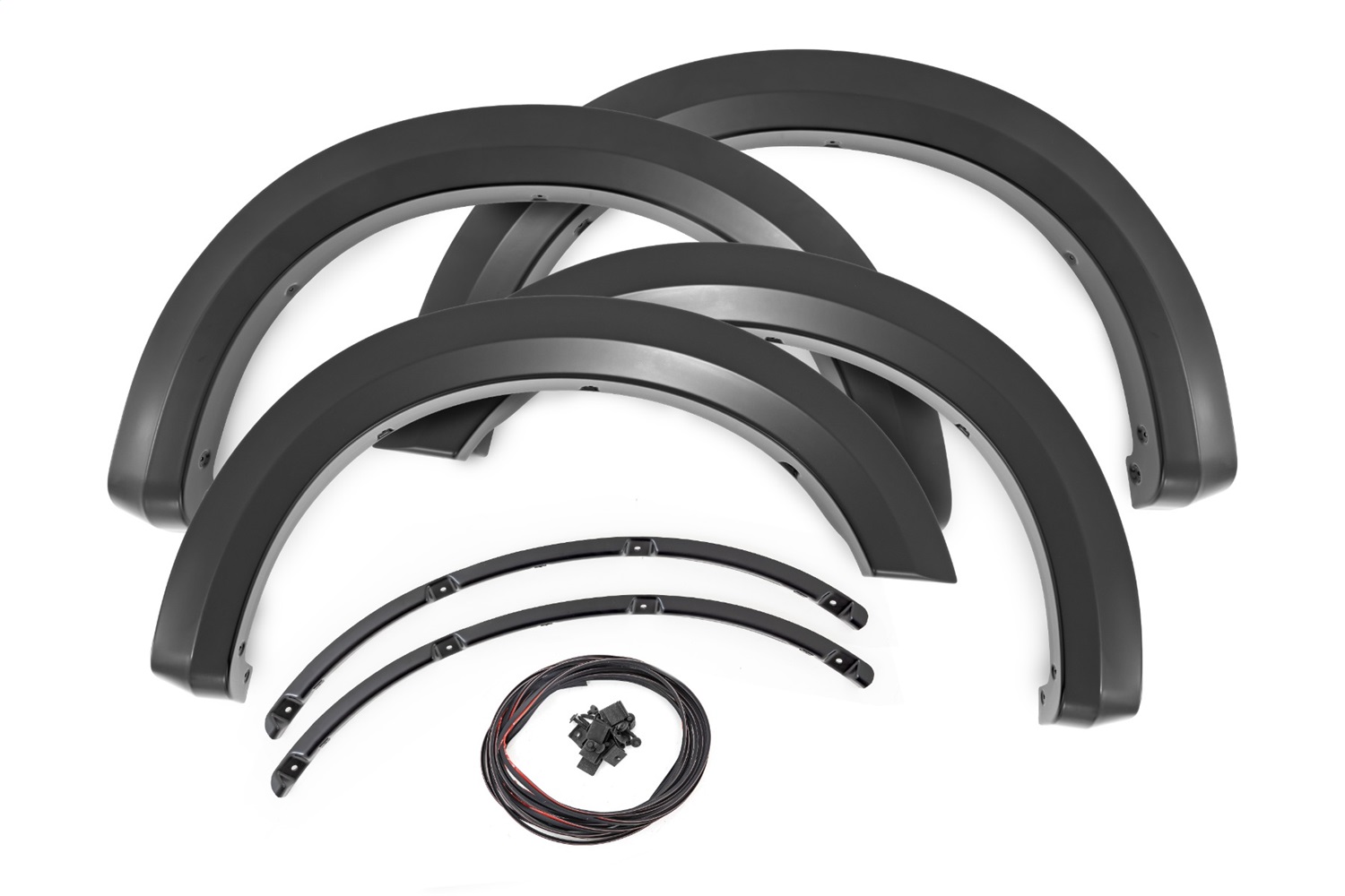 Rough Country S-F20231-PQ - Sport Fender Flares - PQ Race Red - Ford F-250/F-350 Super Duty (23-24)