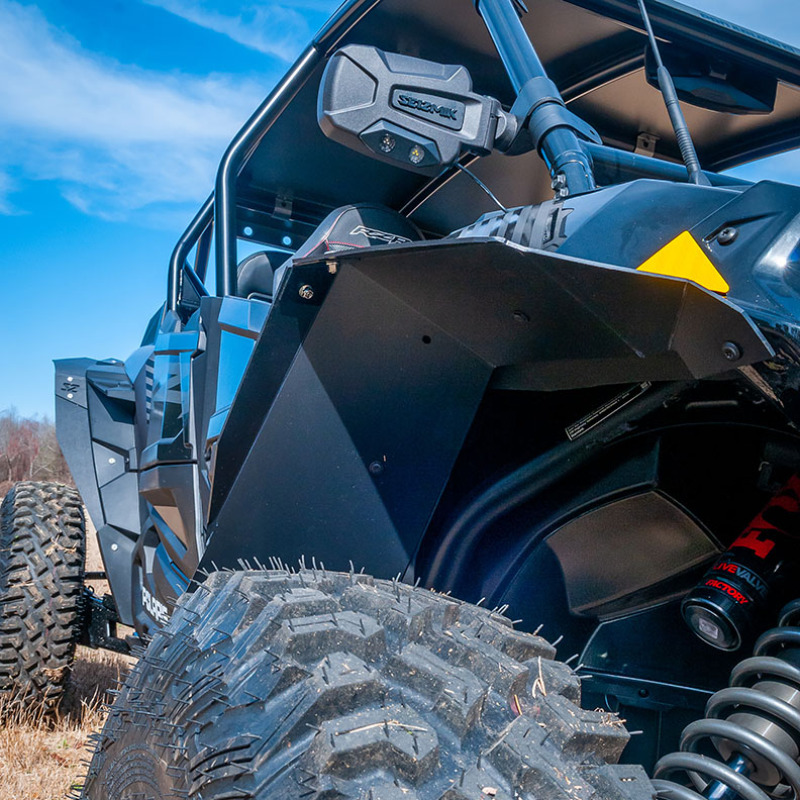 Seizmik 67-10007KIT - 14-22 Polaris RZR XP 1000/ Turbo S/4 HDPE Fender Flares Kit - Black