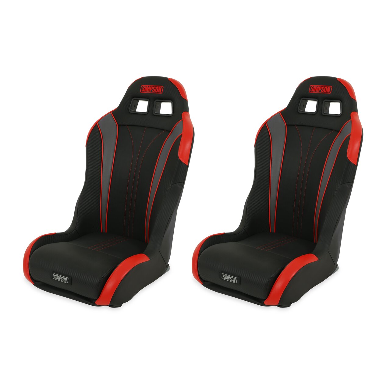 Simpson Safety S104-306-2 - Simpson Racing Vortex II Off-Road Suspension Seats Black/Red PAIR Simpson Safety S104-306-2 - Simpson Racing Vortex II Off-Road Suspension Seats Black/Red PAIR
