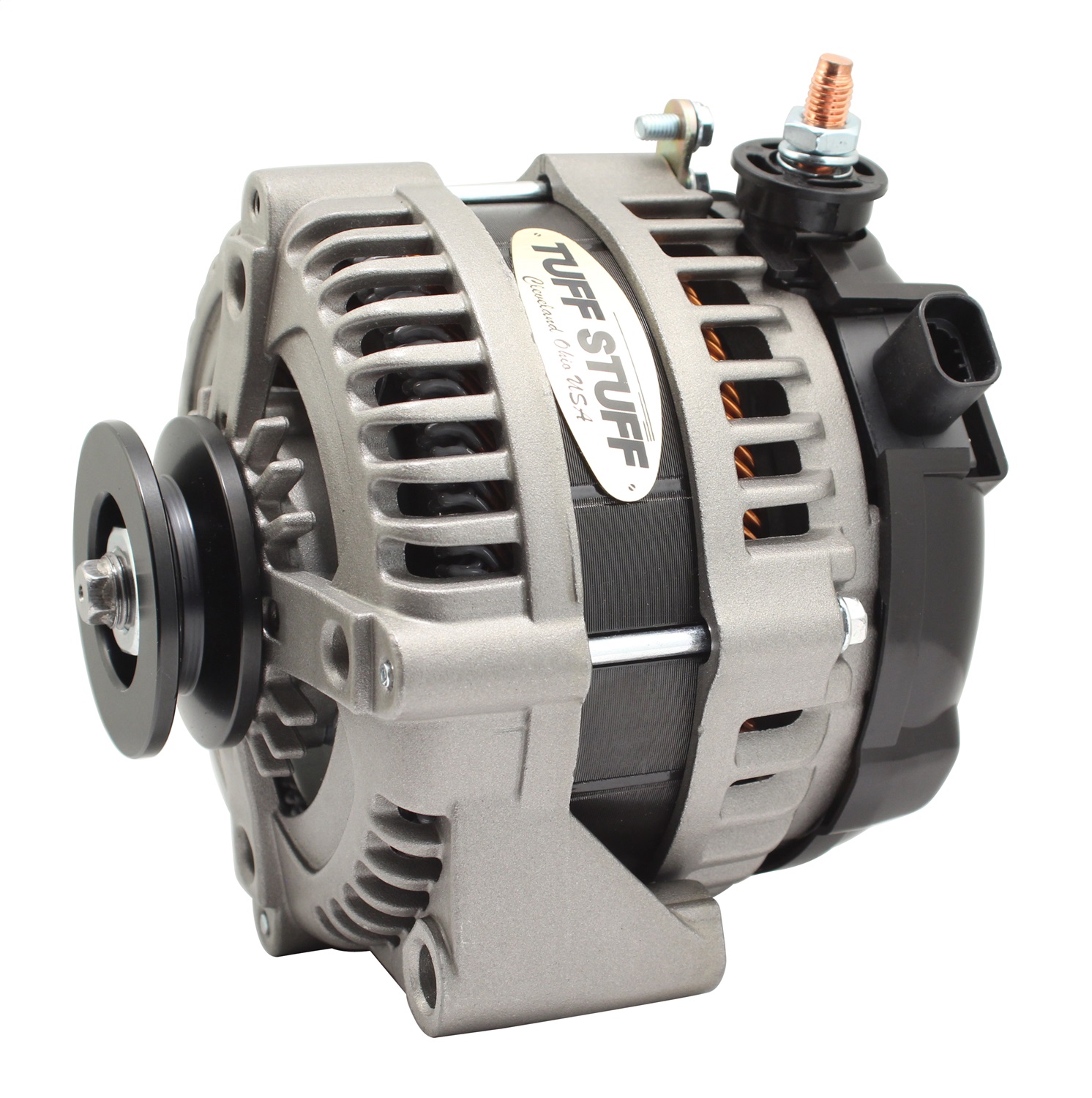 Tuff Stuff Performance Accessories 8320FC1G1W - 225 MAX AMP Alternator 1-Groove 1-Wire  Cast