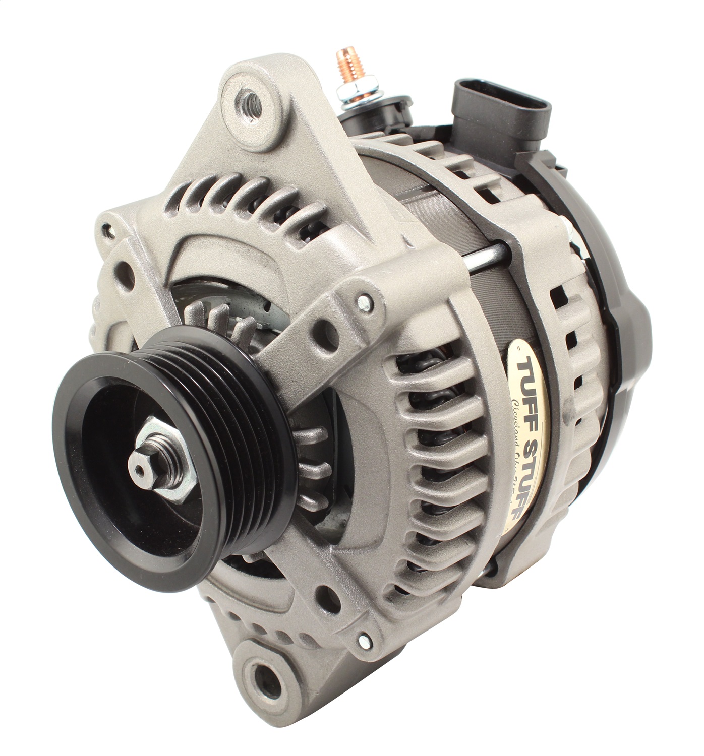 Tuff Stuff Performance Accessories 8319FC6GOE - 225 MAX AMP Alternator 6-Groove OEM Wire  Cast
