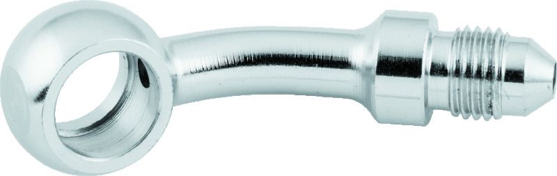 TwinPower 035961 - Twin Power Chrome Brake Fitting 7/16 Inch X AN3 35 Degree Banjo Adaptor