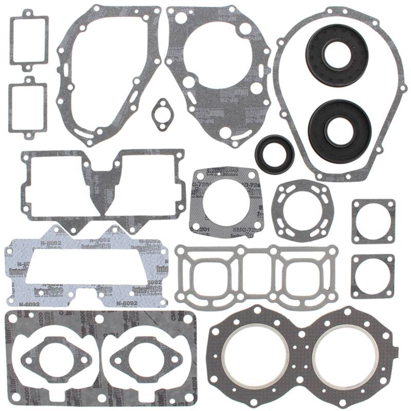 Vertex Pistons 611119 - Vertex Gaskets 90-92 Yamaha 650 Super Jet Complete Gasket Kit w/ Oil Seals