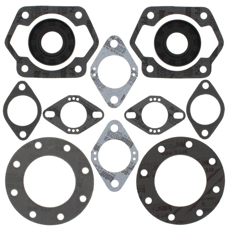 Vertex Pistons 711068 - Vertex Gaskets 1972 Ski-Doo Blizzard FA Complete Gasket Kit w/ Oil Seals