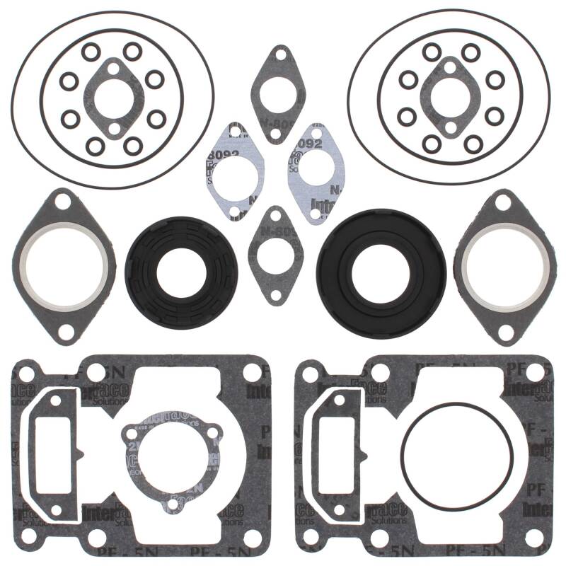 Vertex Pistons 711063D - Vertex Gaskets 86-88 Arctic Cat Cheetah Complete Gasket Kit w/ Oil Seals