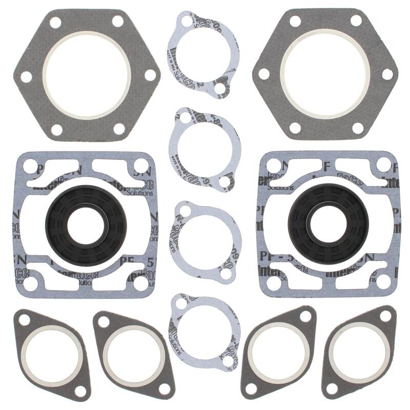 Vertex Pistons 711074 - Vertex Gaskets 74-77 Polaris Electra Complete Gasket Kit w/ Oil Seals