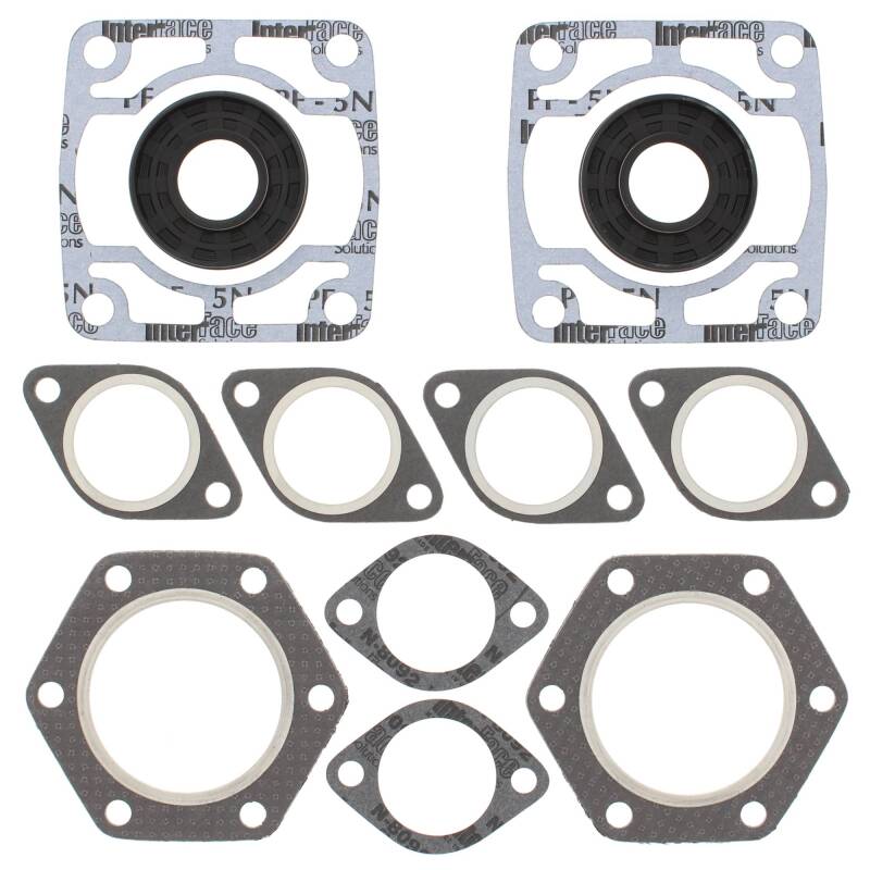 Vertex Pistons 711078A - Vertex Gaskets 78-79 Polaris Cobra Complete Gasket Kit w/ Oil Seals