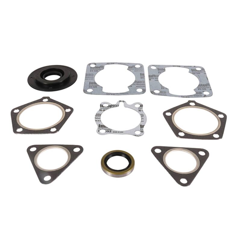 Vertex Pistons 7111740 - Vertex Gaskets 80-81 Polaris Apollo/Cutlass/Galaxie Complete Gasket Kit w/ Oil Seals