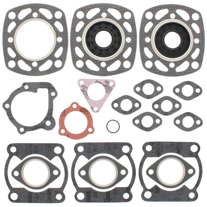 Vertex Pistons 711110 - Vertex Gaskets 1983 Polaris 600 Indy Complete Gasket Kit w/ Oil Seals
