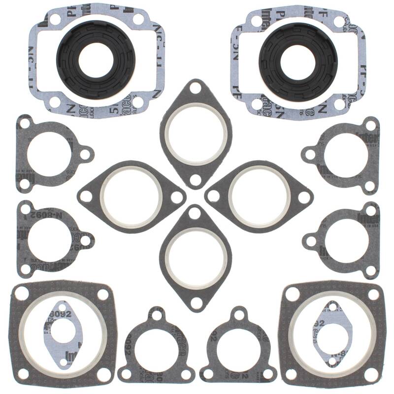 Vertex Pistons 711219 - Vertex Gaskets 95-96 Arctic Cat Bear Cat 440 Complete Gasket Kit w/ Oil Seals