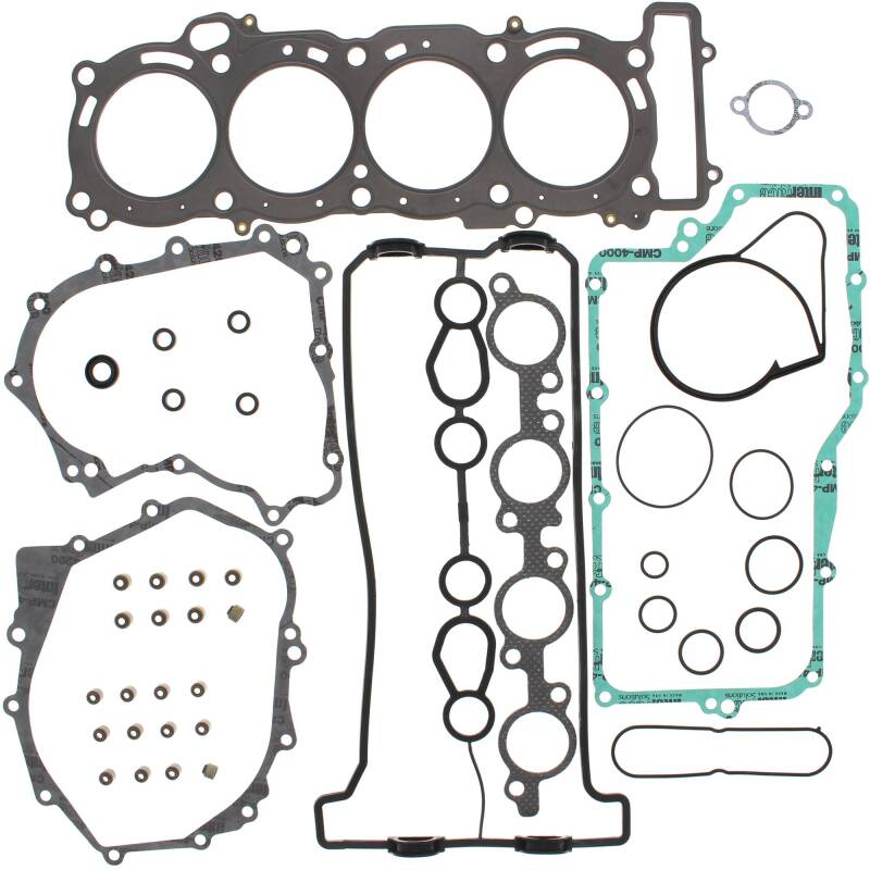 Vertex Pistons 711315 - Vertex Gaskets 2010 Yamaha Apex EFI Complete Gasket Kit w/ Oil Seals