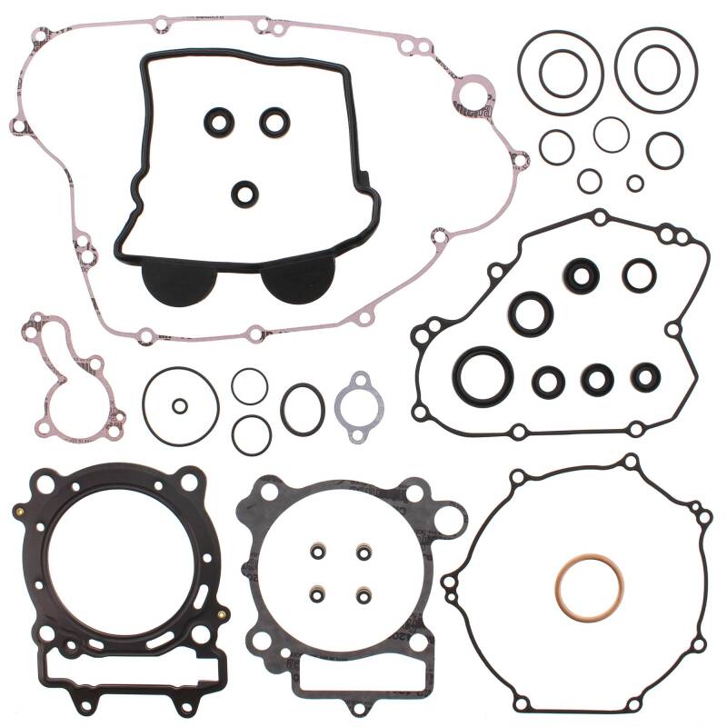 Vertex Pistons 811482 - Vertex Gaskets 09-15 Kawasaki KX450F Complete Gasket Kit w/ Oil Seals