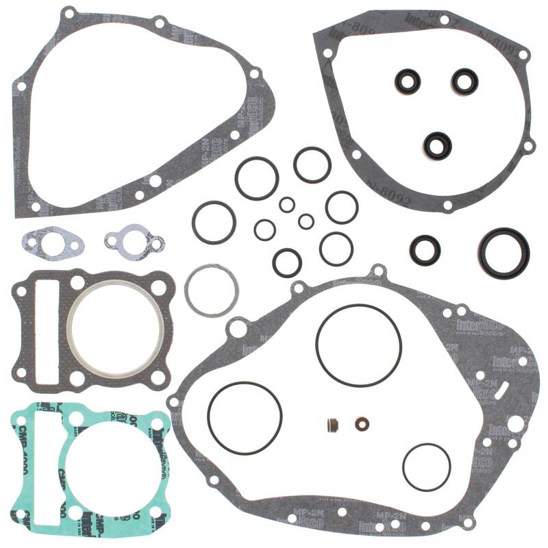 Vertex Pistons 811532 - Vertex Gaskets 86-88 Suzuki DR200 Complete Gasket Kit w/ Oil Seals