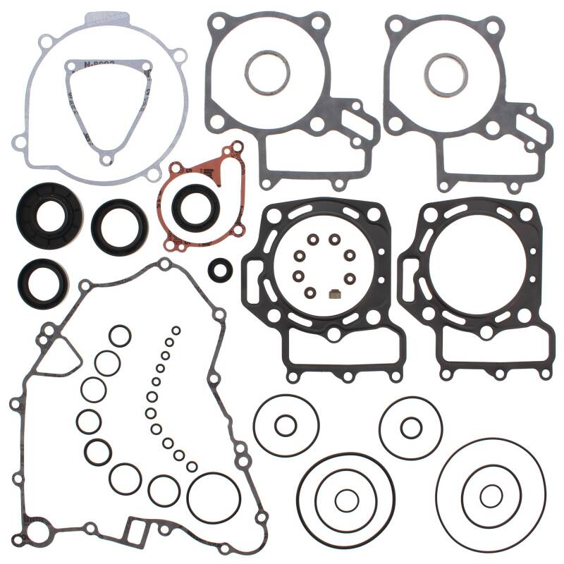 Vertex Pistons 811366 - Vertex Gaskets 2012 Kawasaki KVF750 Brute Force Complete Gasket Kit w/ Oil Seals