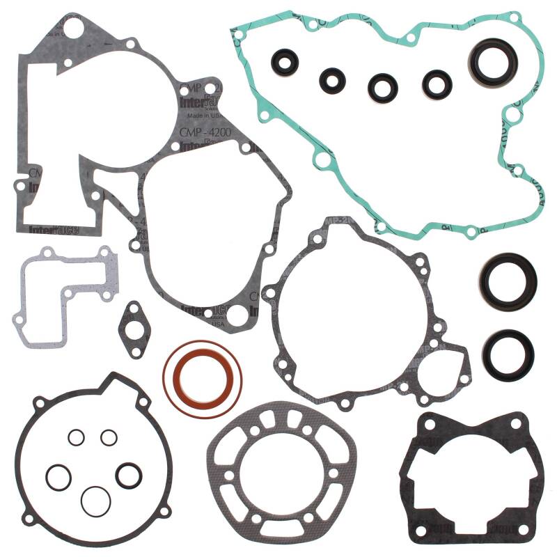 Vertex Pistons 811303 - Vertex Gaskets 93-97 KTM EXC 125 Complete Gasket Kit w/ Oil Seals