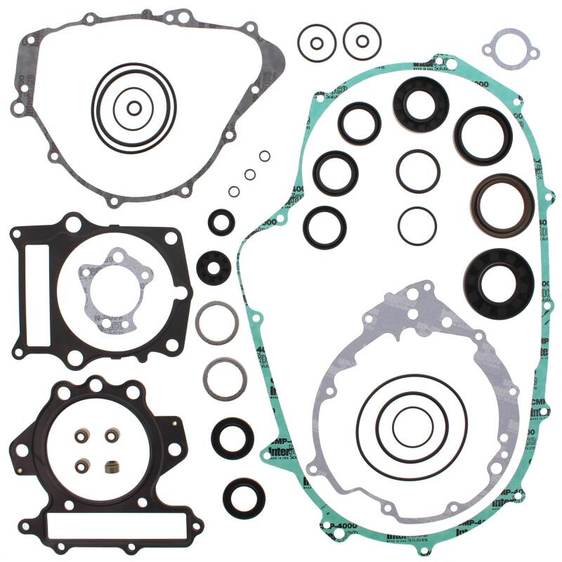 Vertex Pistons 811833 - Vertex Gaskets 98-01 Yamaha YFM600 Grizzly Complete Gasket Kit w/ Oil Seals Vertex Pistons 811833 - Vertex Gaskets 98-01 Yamaha YFM600 Grizzly Complete Gasket Kit w/ Oil Seals