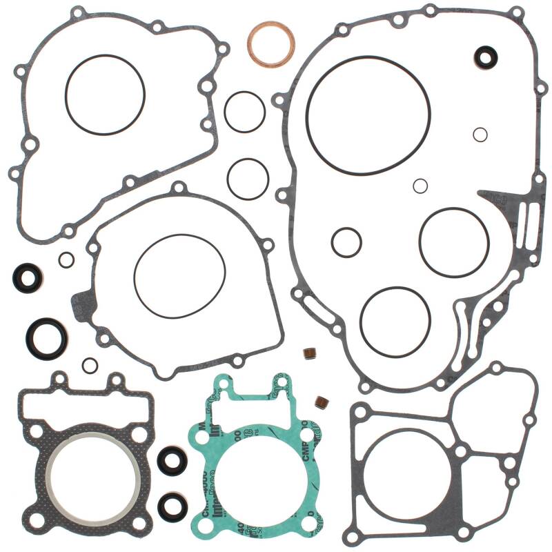 Vertex Pistons 811803 - Vertex Gaskets 88-02 Kawasaki KLF220 Bayou Complete Gasket Kit w/ Oil Seals